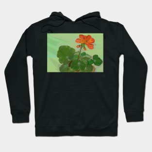 An Orange Geranium Hoodie